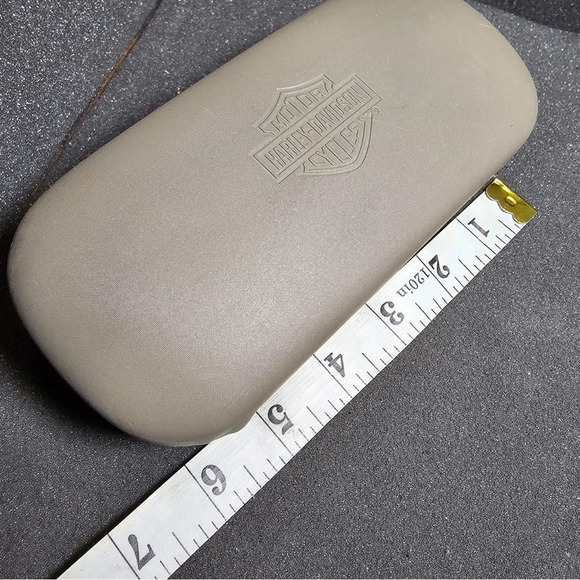 HARLEY-DAVIDSON Eyeglasses/sunglasses hard case Tan/Black - Picture 5 of 7